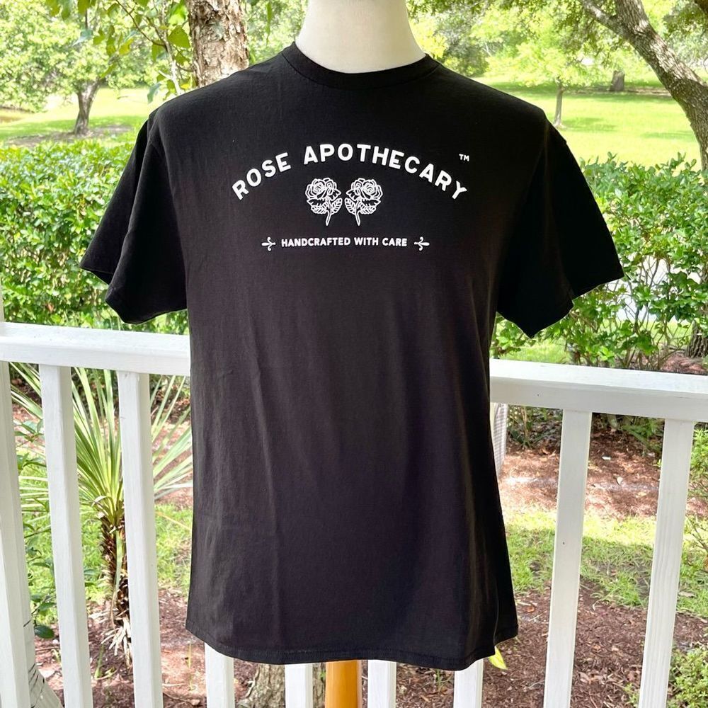 Schitt’s Creek Rose Apothecary T-Shirt. New without tags. Size large. Black.